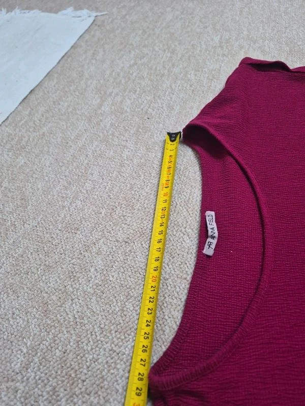 Anna Field Camiseta texturizada frambuesa M – photo 9